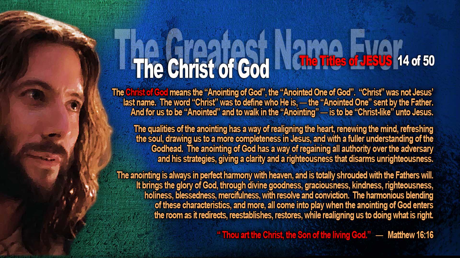 14 GreatestName Christ