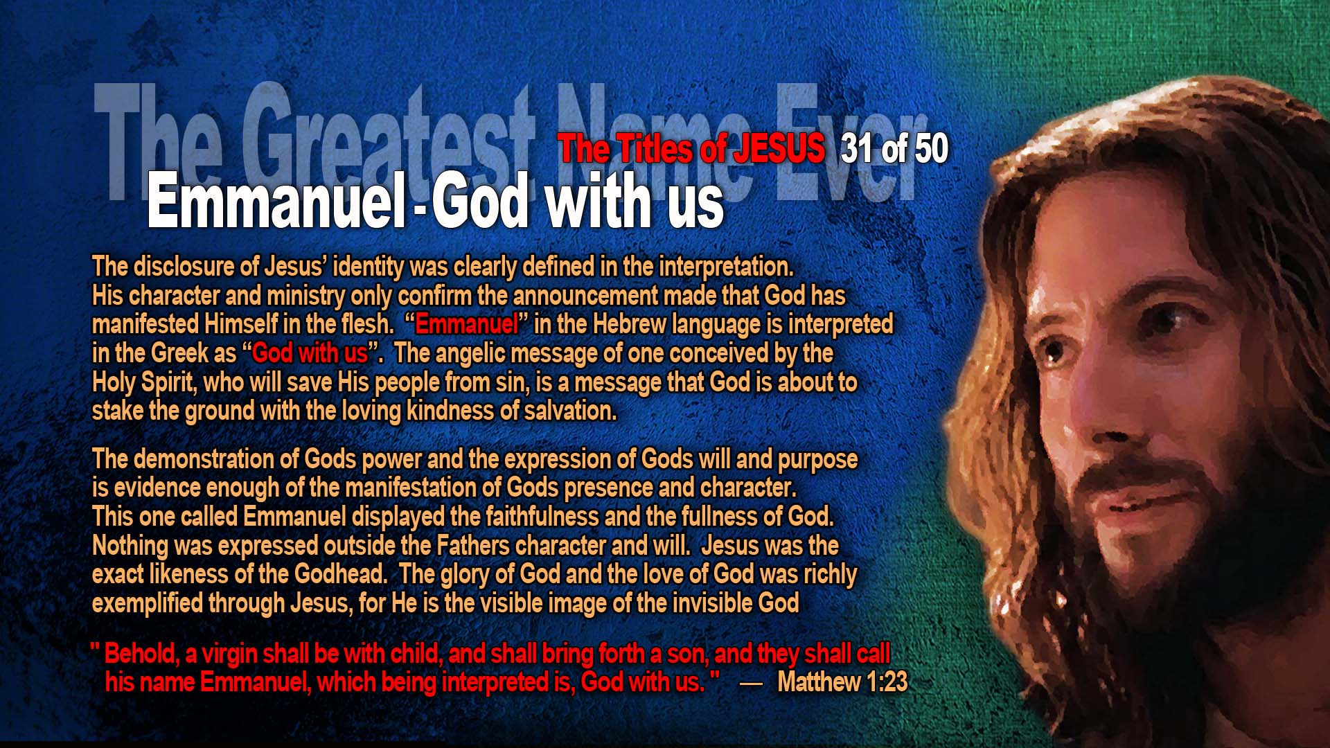 31 GreatestName Emmanuel