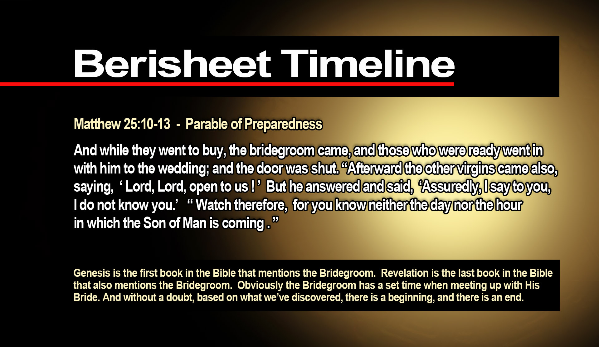 17 BiblicalBerisheetTimeline