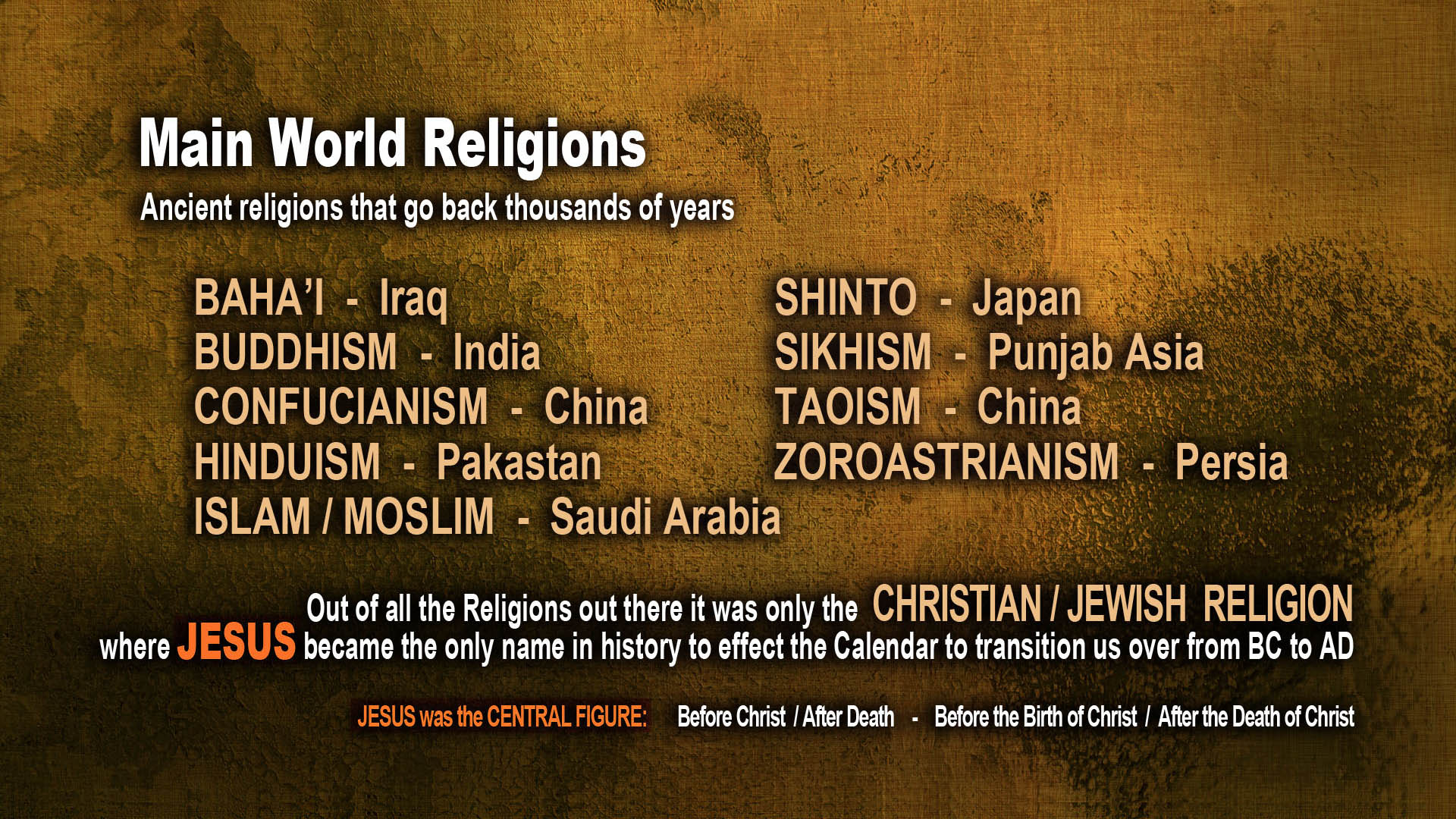Time3 MainReligions